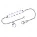 Silberarmband mit Gravurplatte - 9181