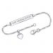 Silberarmband mit Gravurplatte - 9181