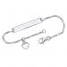 Silberarmband mit Gravurplatte - 9181