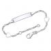 Silberarmband mit Gravurplatte - 9182
