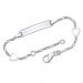 Silberarmband mit Gravurplatte - 9182