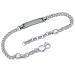 Silberarmband mit Gravurplatte - 9221