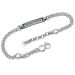 Silberarmband mit Gravurplatte - 9221
