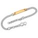 Silberarmband mit Gravurplatte - 9222