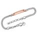 Silberarmband mit Gravurplatte - 9223