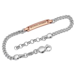 Silberarmband mit Gravurplatte - 9223 Silberarmband mit Gravurplatte - 9223