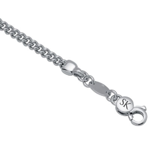Silberarmband mit Gravurplatte - 9223