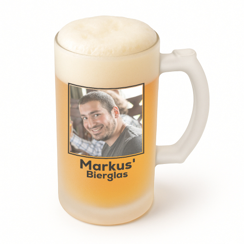 Personalisierter Bierkrug mit Foto