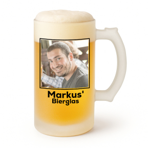 Personalisierte Bierkrüge mit einem Foto Personalisierte Bierkrüge mit einem Foto