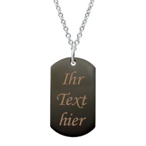 Anhänger Dogtag mit Gravur  - 8939