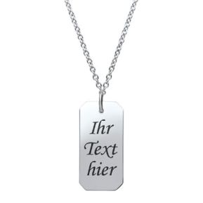 Anhänger Dogtag mit Gravur  - 8940