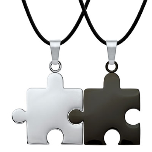 Anhänger Puzzle mit Gravur - 8931