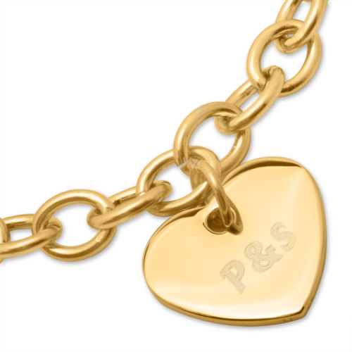 Armband mit Herzanhänger - 9456