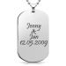 Anhänger Dogtag mit Gravur  - 9454 