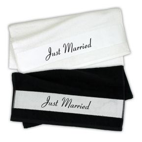 Handtuch 2er Set Just Married Handtuch 2er Set Just Married