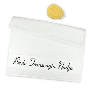 Personalisiertes Handtuch beste Trauzeugin Personalisiertes Handtuch beste Trauzeugin