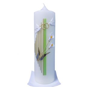 Hochzeitskerze Harfe mit Callas Hochzeitskerze Harfe mit Callas
