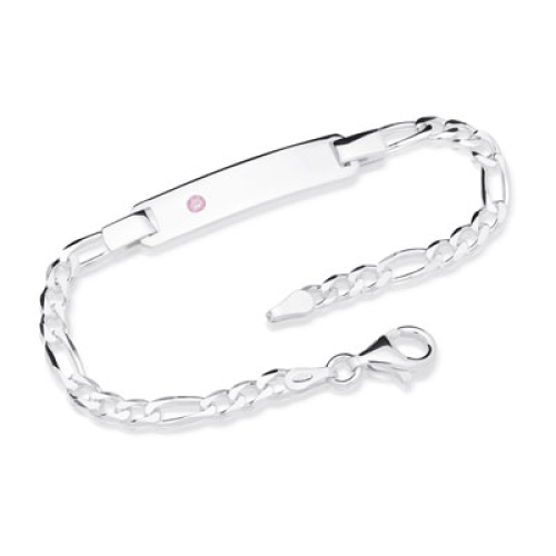 Armband Silber mit Zirkonia und Gravur