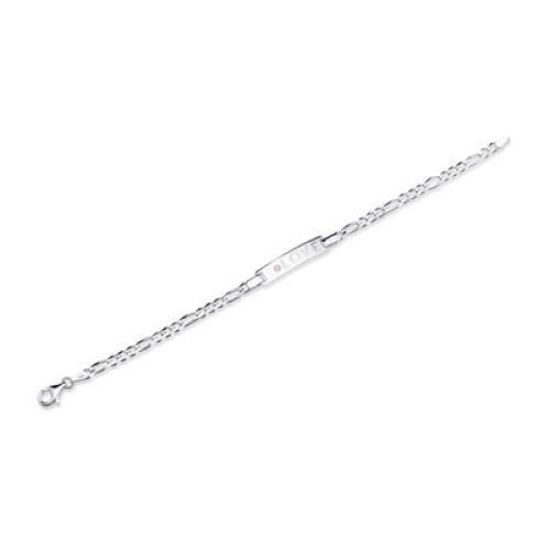 Armband Silber mit Zirkonia und Gravur