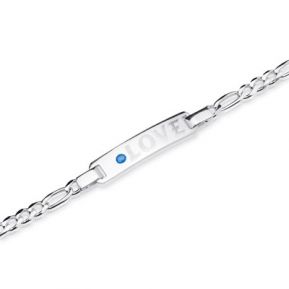 Armband Silber mit Zirkonia und Gravur Armband Silber mit Zirkonia und Gravur