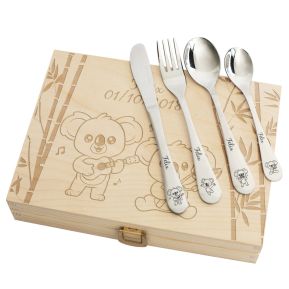 Personalisiertes Kinderbesteck-Set - Koala