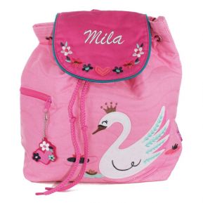 Kinderrucksack Schwan mit Name