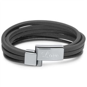 Graviertes Lederarmband mit 6 Strängen Graviertes Lederarmband mit 6 Strängen