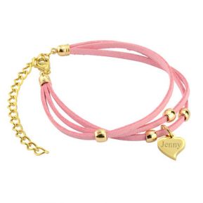 Armband Leder Herz - 9373 Armband Leder Herz - 9373