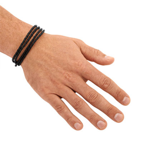 Armband Leder doppelt mit Gravur