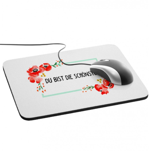 Mousepad mit Blumenaquarelldesign