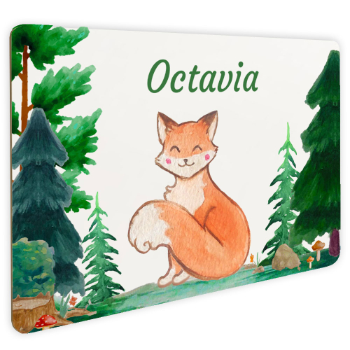 Personalisiertes Türschild Wald