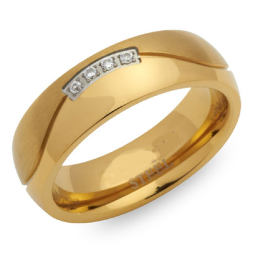 Ring Zirkonia mit Gravur 9178