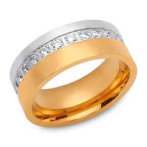 Ring Zirkonia mit Gravur 9189