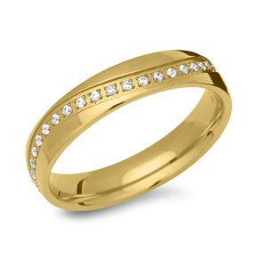 Ring Zirkonia mit Gravur - 9222