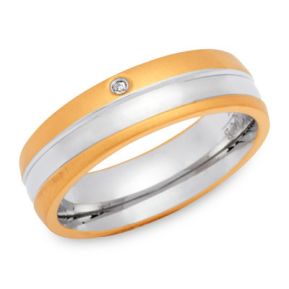 Ring Zirkonia mit Gravur - 9186