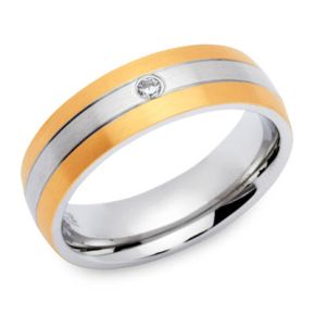 Ring Zirkonia mit Gravur - 9187