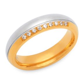 Ring Zirkonia mit Gravur - 9188