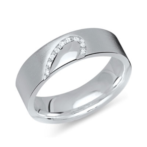 Ring Zirkonia Silber mit Gravur - 8564