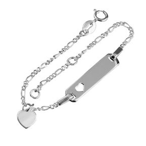 Kinderarmband Silber mit Herzanhänger - 9374 Kinderarmband Silber mit Herzanhänger - 9374