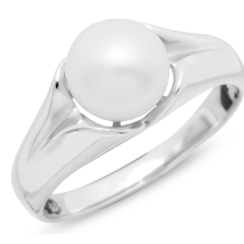 Ring Silber mit Perle 141