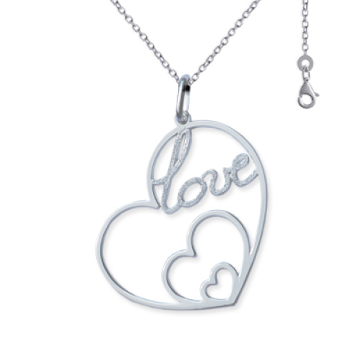Anhänger Herz Love Strass
