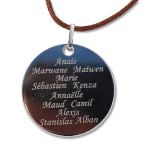 Anhänger Marmita mit Gravur aus Silber