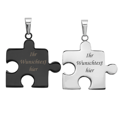 Anhänger Puzzle mit Gravur - 8793