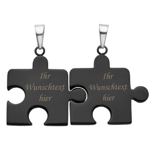 Anhänger Puzzle mit Gravur - 8825