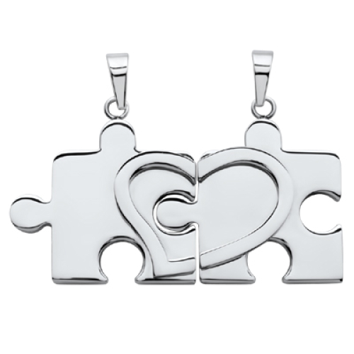 Anhänger Puzzle mit Gravur - 8826
