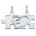 Anhänger Puzzle mit Gravur - 8826