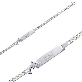 Armband Delfin mit Gravur Armband Delfin mit Gravur
