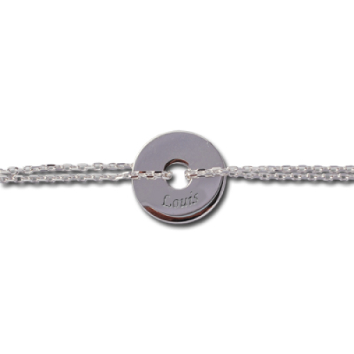 Armband Jeton mit Silberkette