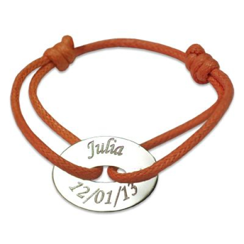Armband Jeton oval mit Gravur