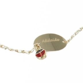 Armband Marienkäfer mit Gravur - 8703